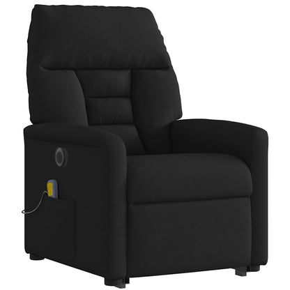 vidaXL Fauteuil de massage électrique releveur tissu noir