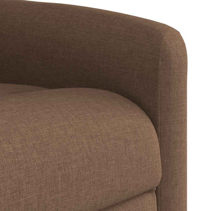 vidaXL Fauteuil de massage électrique releveur en tissu marron