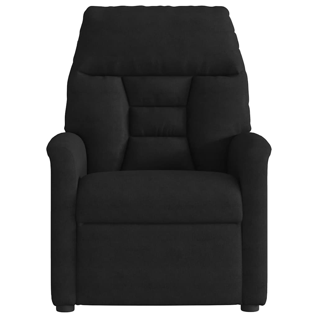 vidaXL Massagesessel Elektrisch Schwarz Mikrofasergewebe
