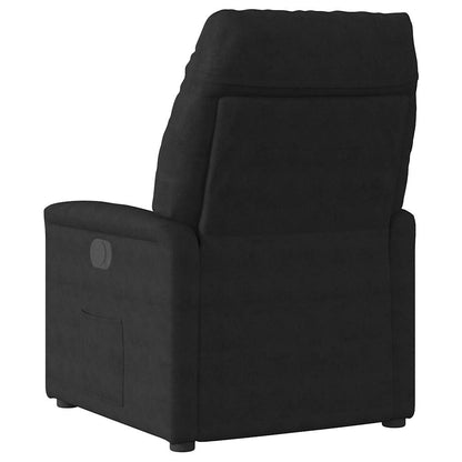 vidaXL Massagesessel Elektrisch Schwarz Mikrofasergewebe