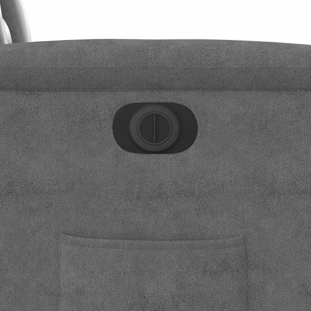 vidaXL Relaxsessel Aufstehhilfe Elektrisch Dunkelgrau Mikrofasergewebe