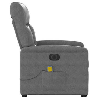 vidaXL Massagesessel Aufstehhilfe Elektrisch Dunkelgrau