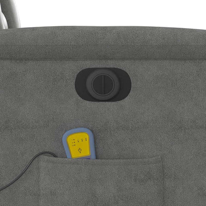 vidaXL Massagesessel Aufstehhilfe Elektrisch Dunkelgrau