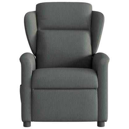 vidaXL Fauteuil relax électrique en tissu gris foncé