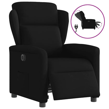 vidaXL Fauteuil relax électrique noir en tissu