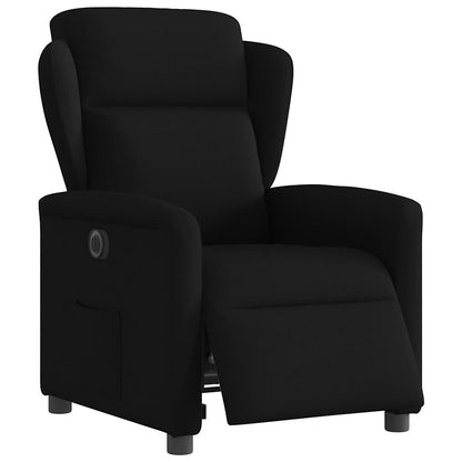 vidaXL Fauteuil relax électrique noir en tissu