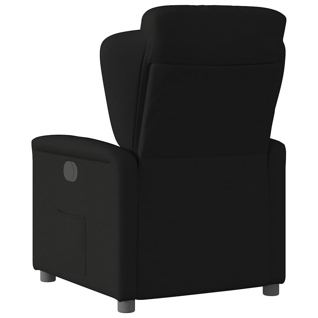 vidaXL Fauteuil relax électrique noir en tissu