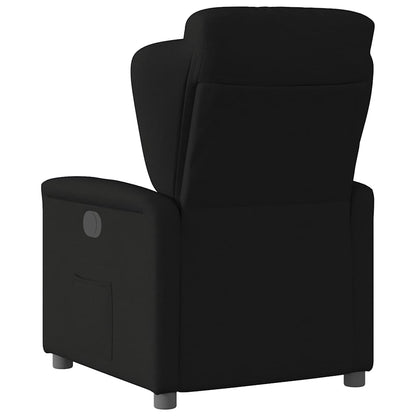 vidaXL Fauteuil relax électrique noir en tissu