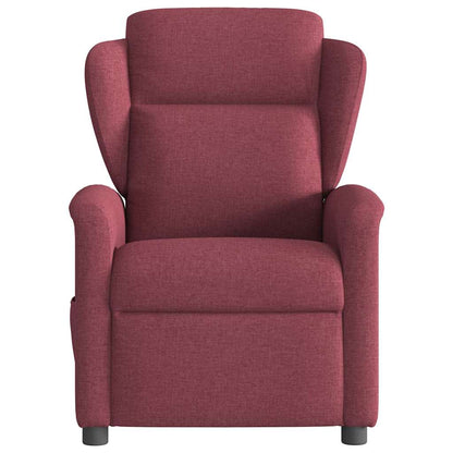 vidaXL Fauteuil relax électrique tissu rouge bordeaux