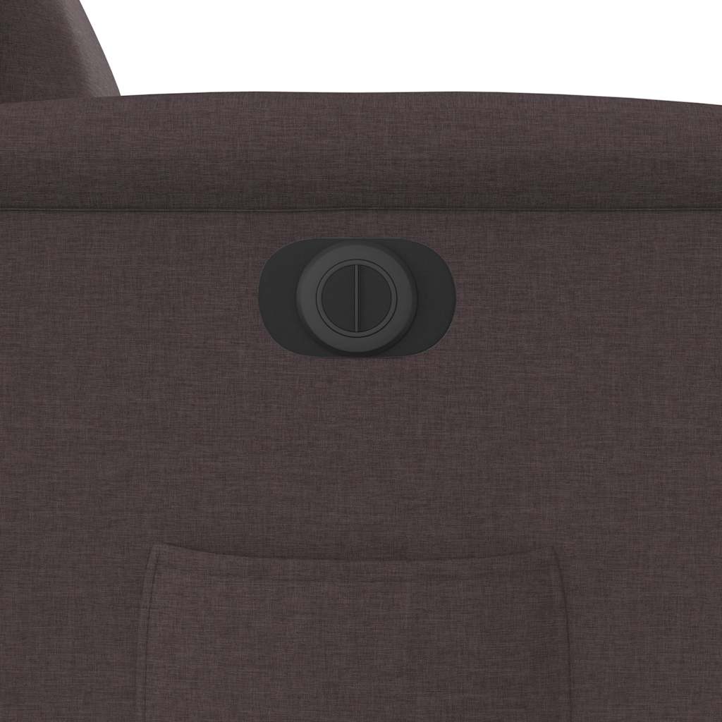 vidaXL Relaxsessel Elektrisch Dunkelbraun Stoff