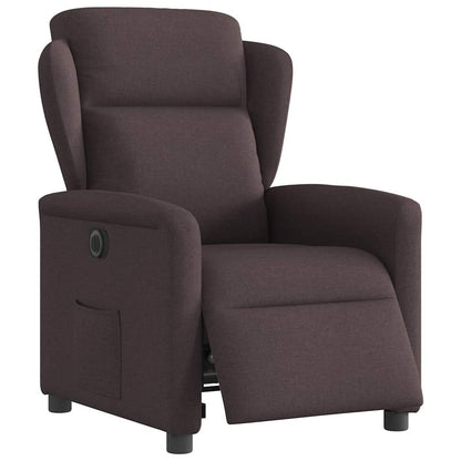 vidaXL Relaxsessel Elektrisch Dunkelbraun Stoff