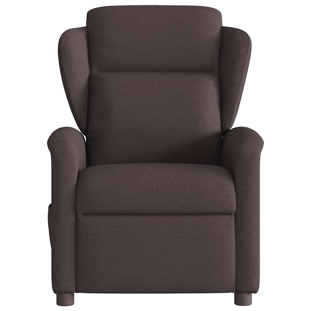 vidaXL Relaxsessel Elektrisch Dunkelbraun Stoff