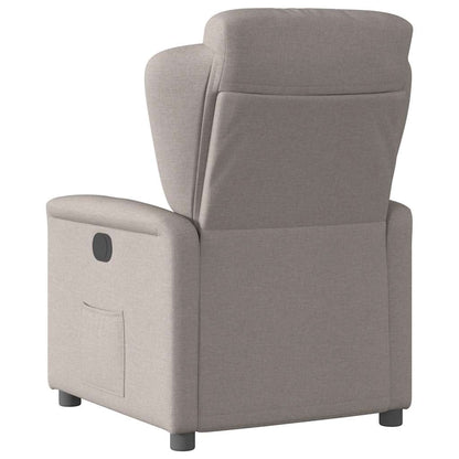 vidaXL Fauteuil relax électrique tissu taupe