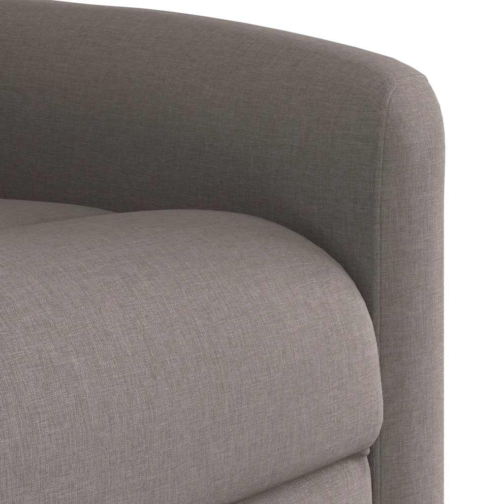 vidaXL Fauteuil relax électrique tissu taupe