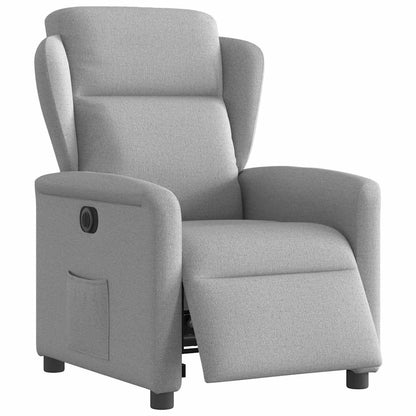 vidaXL Relaxsessel Elektrisch Wolkengrau Stoff