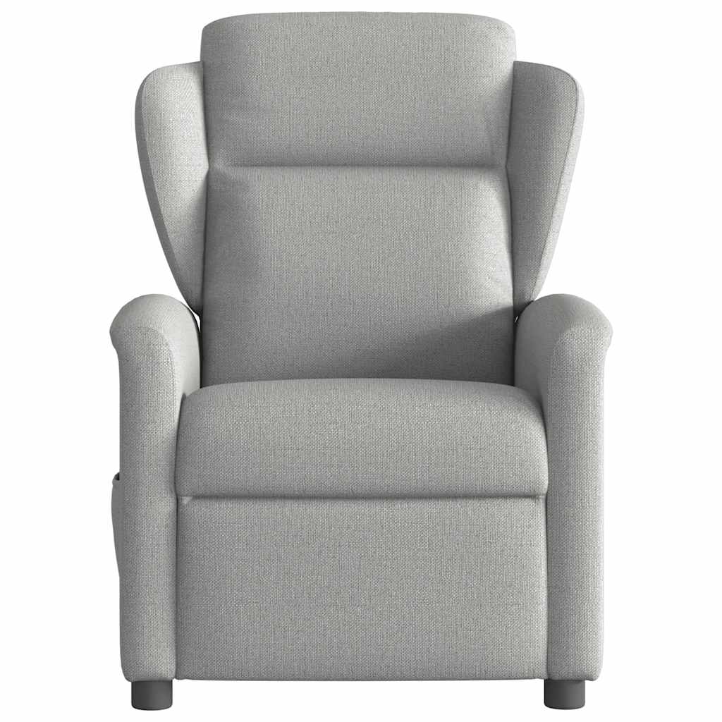 vidaXL Relaxsessel Elektrisch Wolkengrau Stoff