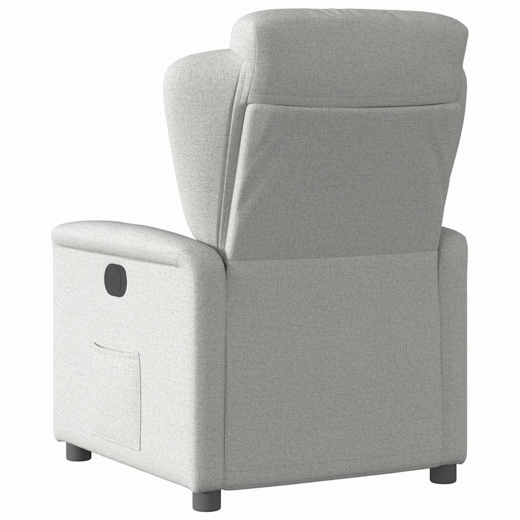 vidaXL Relaxsessel Elektrisch Wolkengrau Stoff