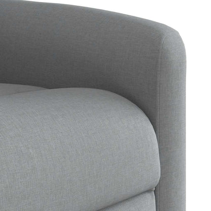 vidaXL Massagesessel Elektrisch Hellgrau Stoff
