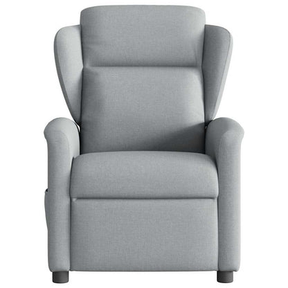 vidaXL Massagesessel Elektrisch Hellgrau Stoff