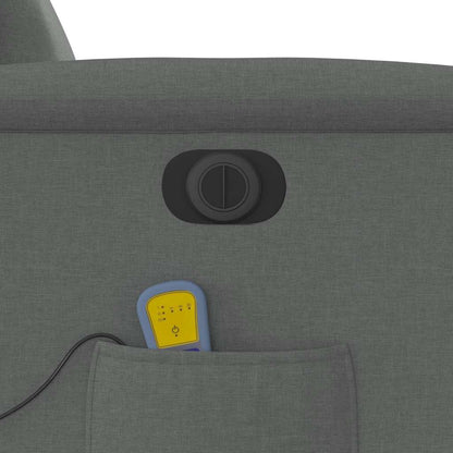 vidaXL Massagesessel Elektrisch Dunkelgrau Stoff