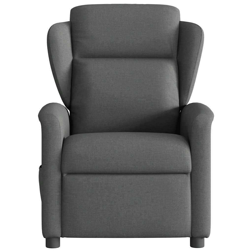 vidaXL Massagesessel Elektrisch Dunkelgrau Stoff
