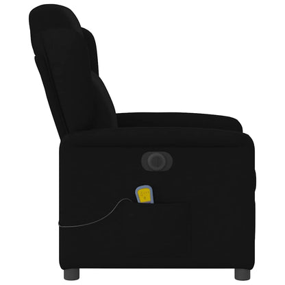 vidaXL Fauteuil de massage électrique Noir Tissu