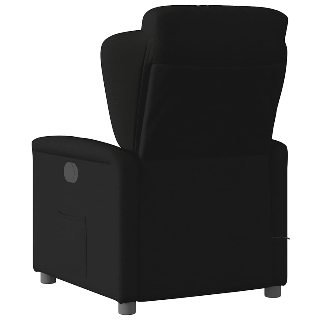 vidaXL Fauteuil de massage électrique Noir Tissu