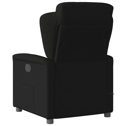 vidaXL Fauteuil de massage électrique Noir Tissu
