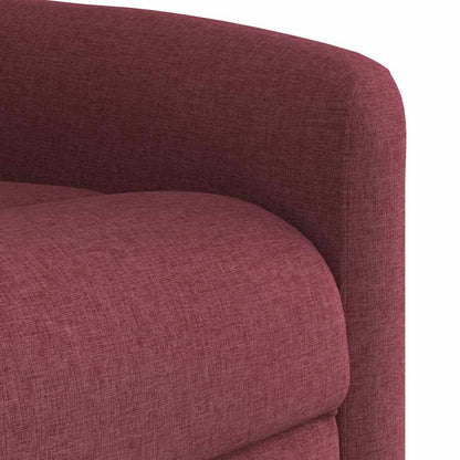 vidaXL Massagesessel Elektrisch Weinrot Stoff
