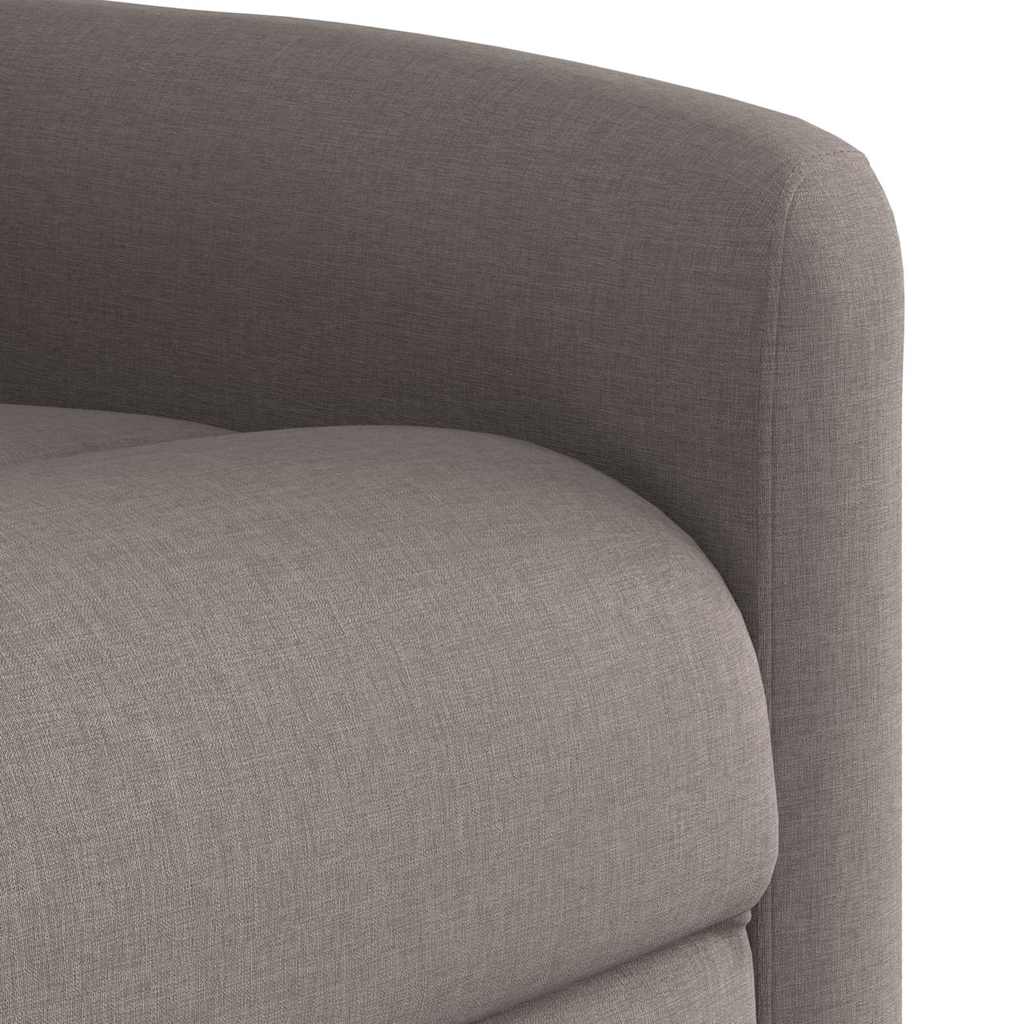 vidaXL Massagesessel Elektrisch Taupe Stoff