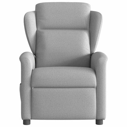 vidaXL Fauteuil de massage électrique Gris nuage en tissu
