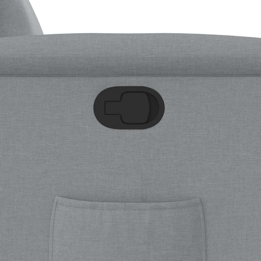 vidaXL Fauteuil inclinable releveur tissu gris clair
