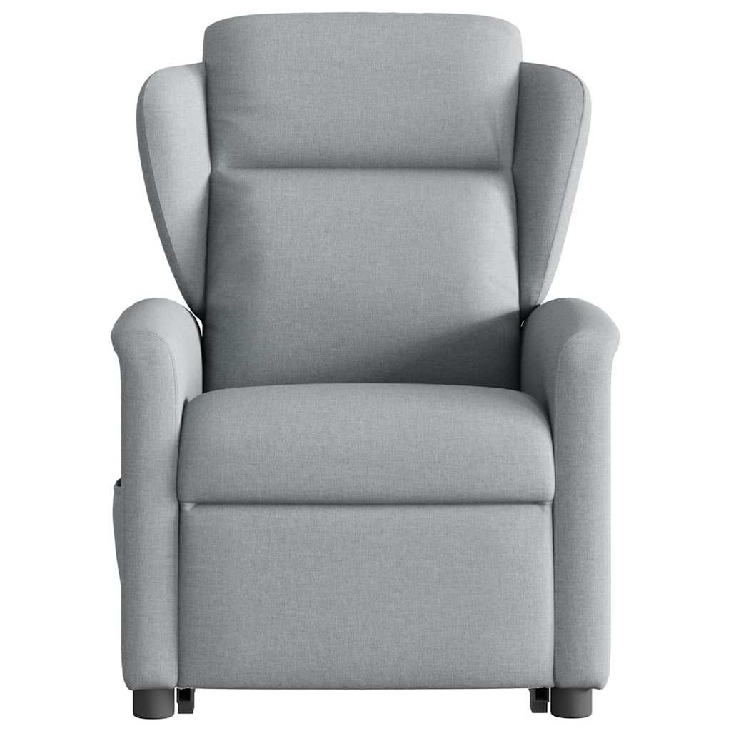 vidaXL Fauteuil inclinable releveur tissu gris clair