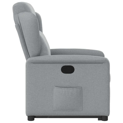 vidaXL Fauteuil inclinable releveur tissu gris clair