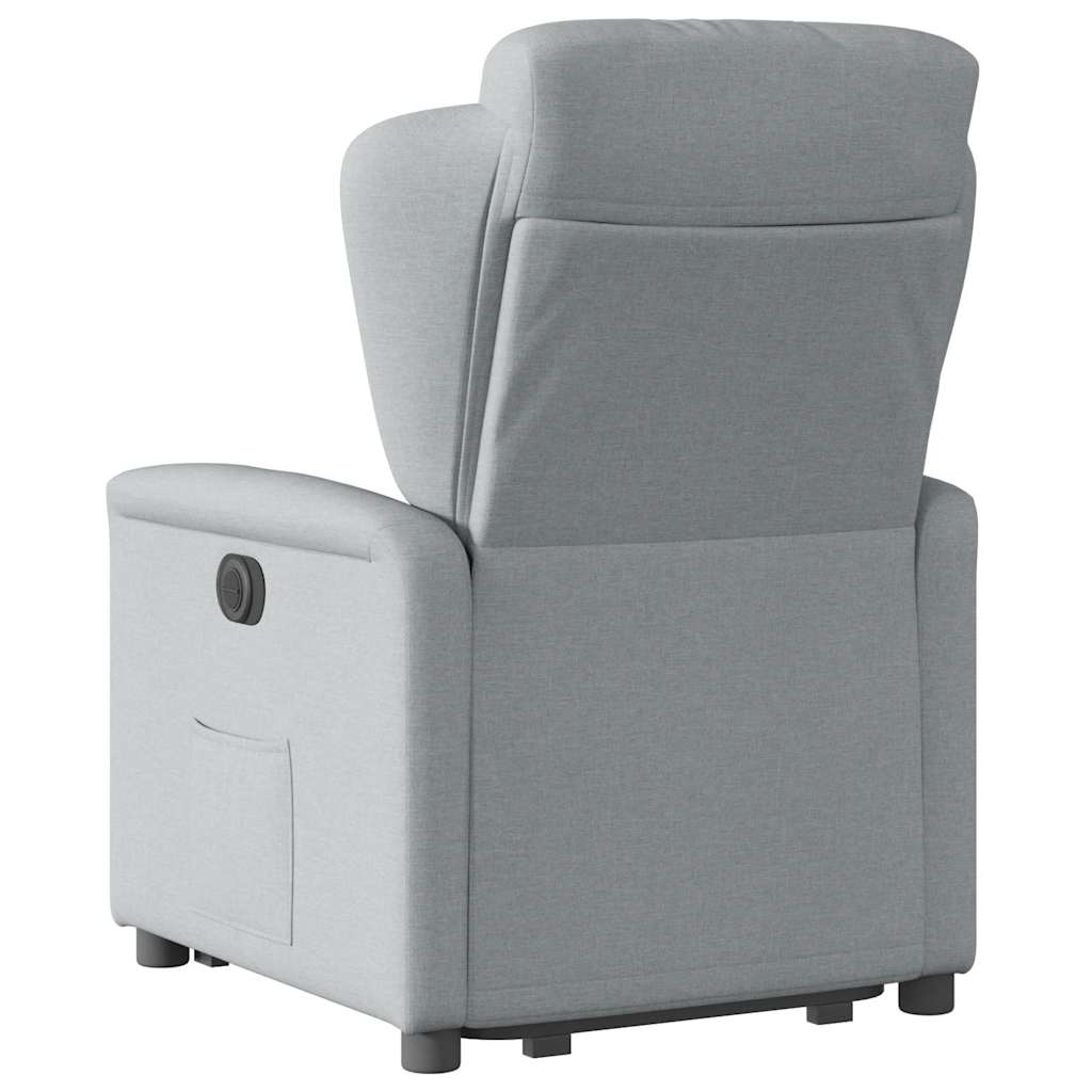 vidaXL Fauteuil inclinable releveur tissu gris clair
