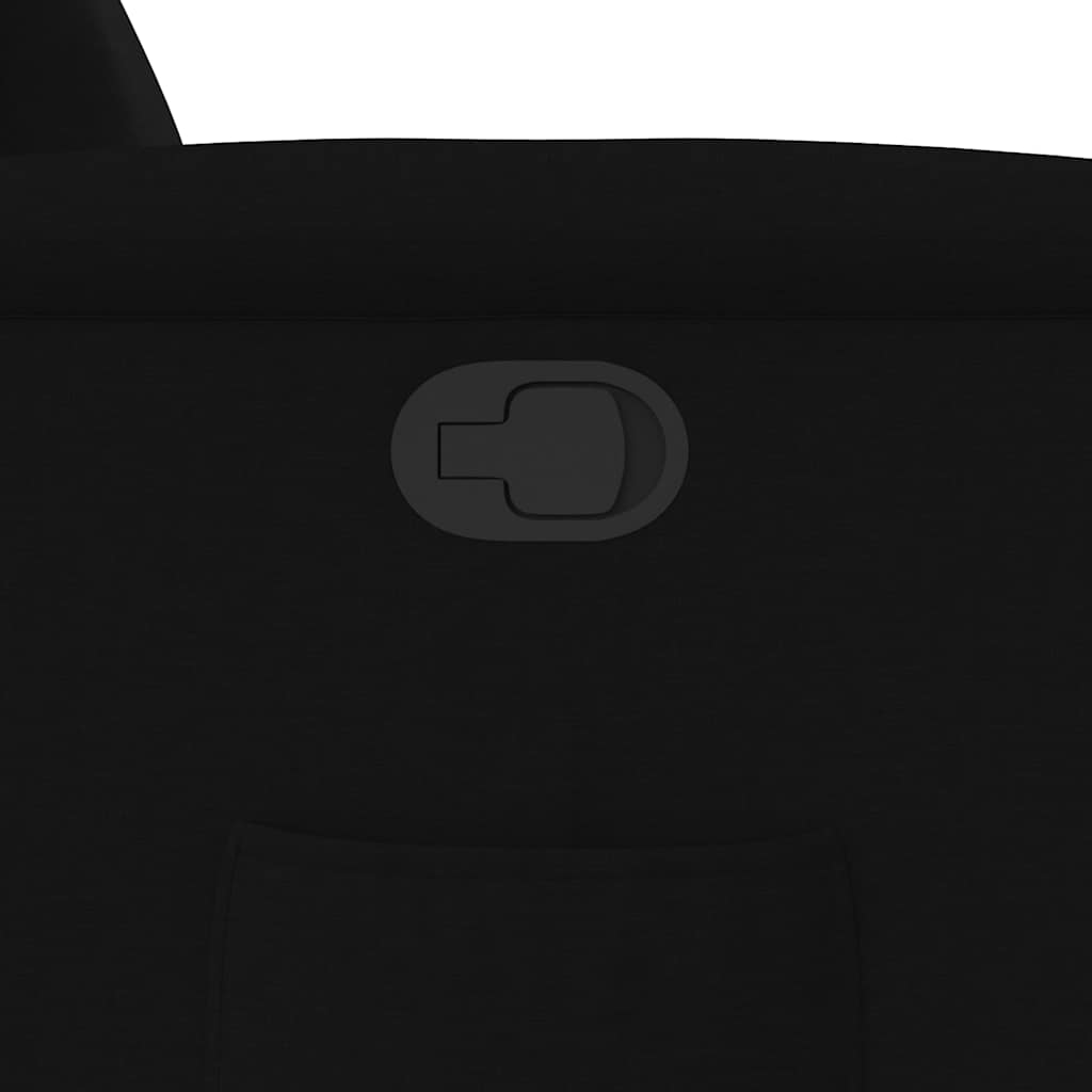 vidaXL Fauteuil releveur noir en tissu