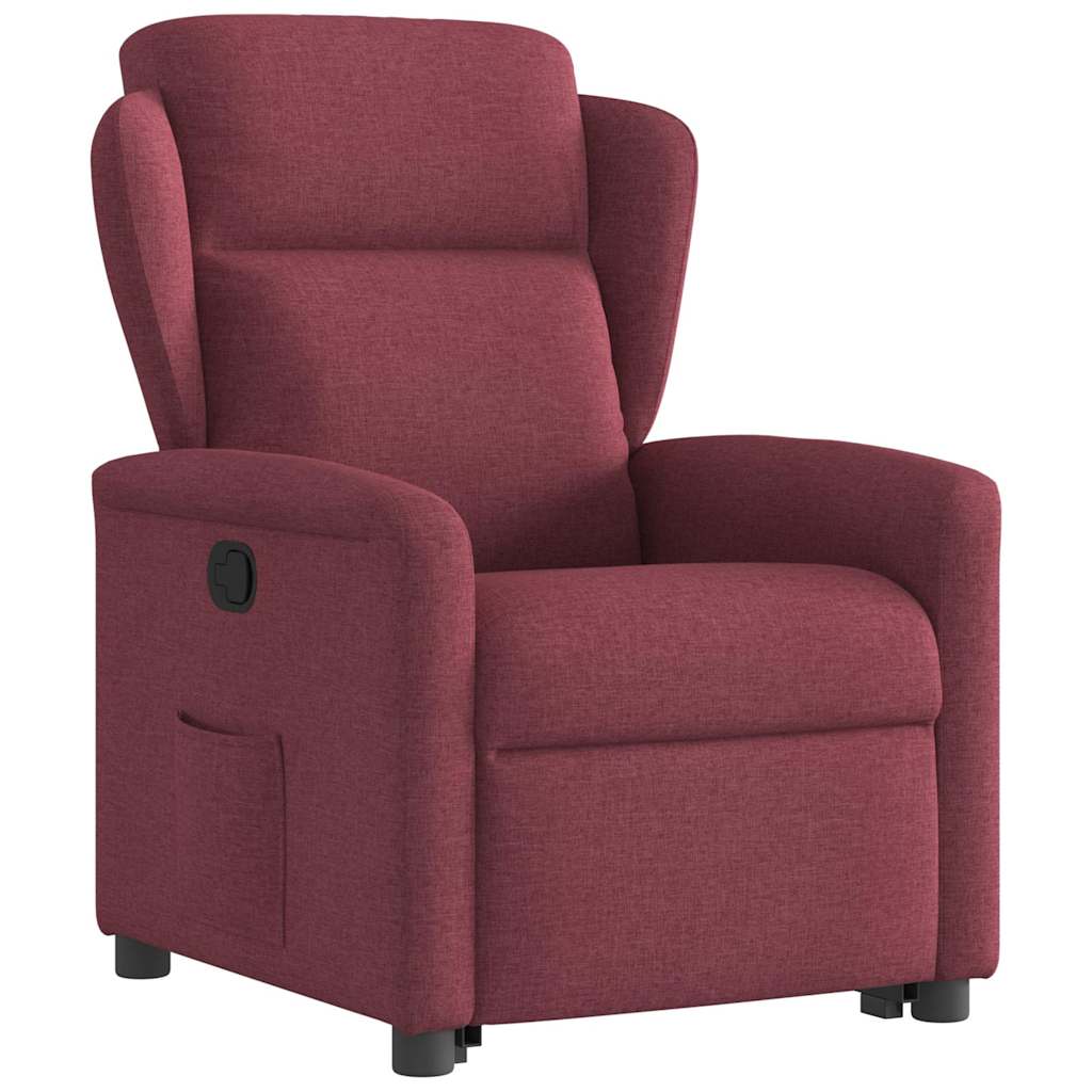 vidaXL Relaxsessel mit Aufstehhilfe Weinrot Stoff