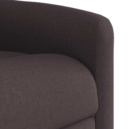 vidaXL Relaxsessel mit Aufstehhilfe Dunkelbraun Stoff