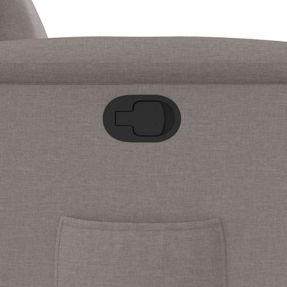 vidaXL Fauteuil relax releveur taupe en tissu