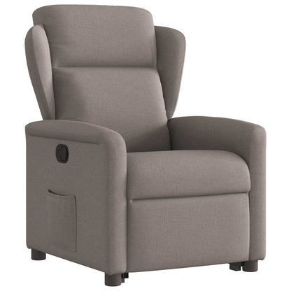 vidaXL Fauteuil relax releveur taupe en tissu