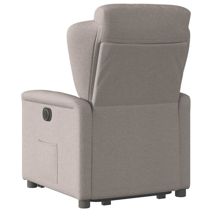 vidaXL Fauteuil relax releveur taupe en tissu