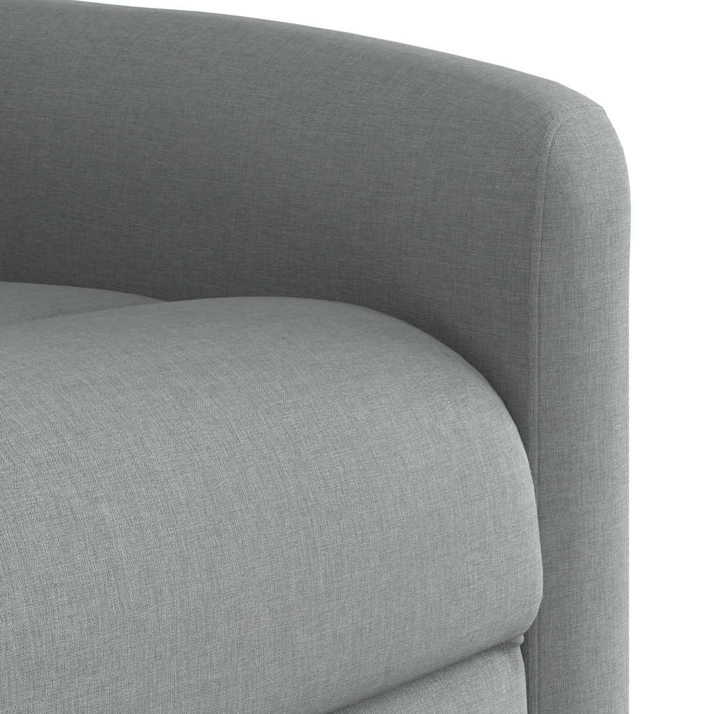 vidaXL Fauteuil de relaxation électrique releveur gris clair en tissu
