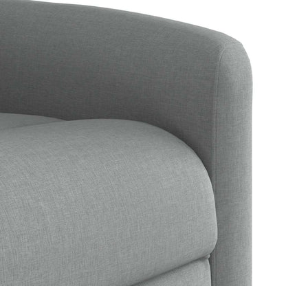 vidaXL Fauteuil de relaxation électrique releveur gris clair en tissu