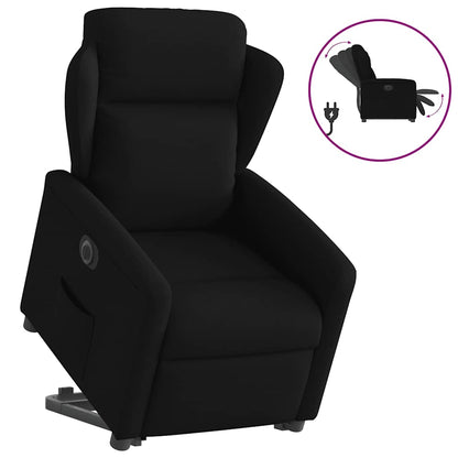 vidaXL Fauteuil releveur électrique en tissu noir