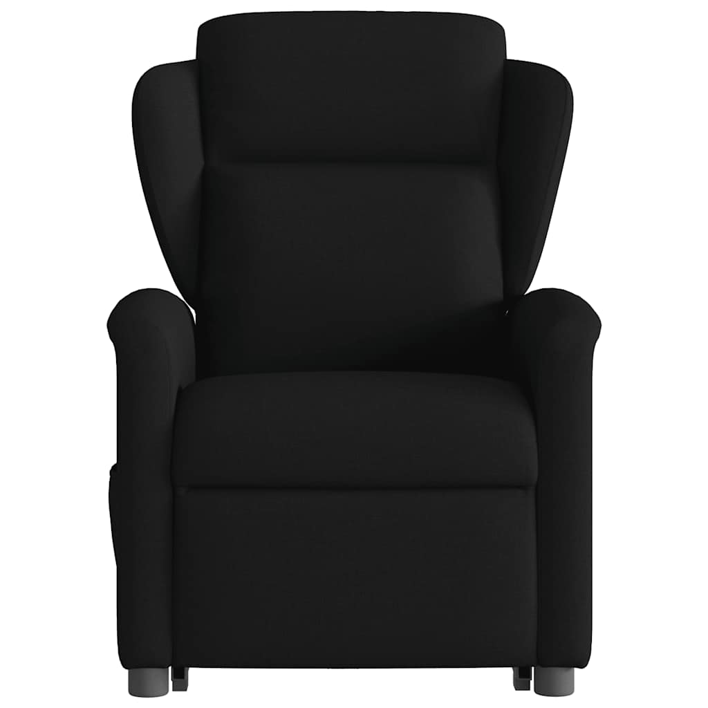 vidaXL Fauteuil releveur électrique en tissu noir