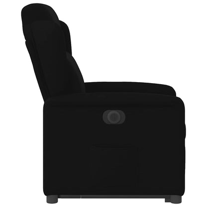 vidaXL Fauteuil releveur électrique en tissu noir