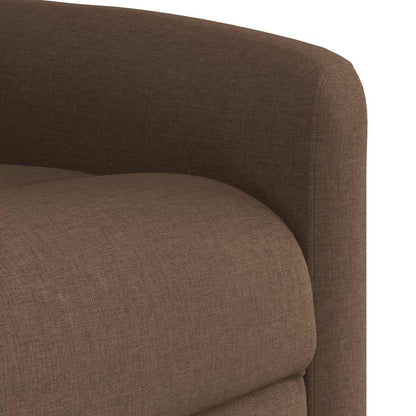 vidaXL Fauteuil relax électrique releveur tissu marron