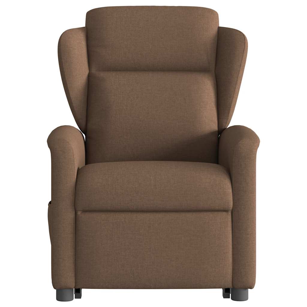 vidaXL Fauteuil relax électrique releveur tissu marron