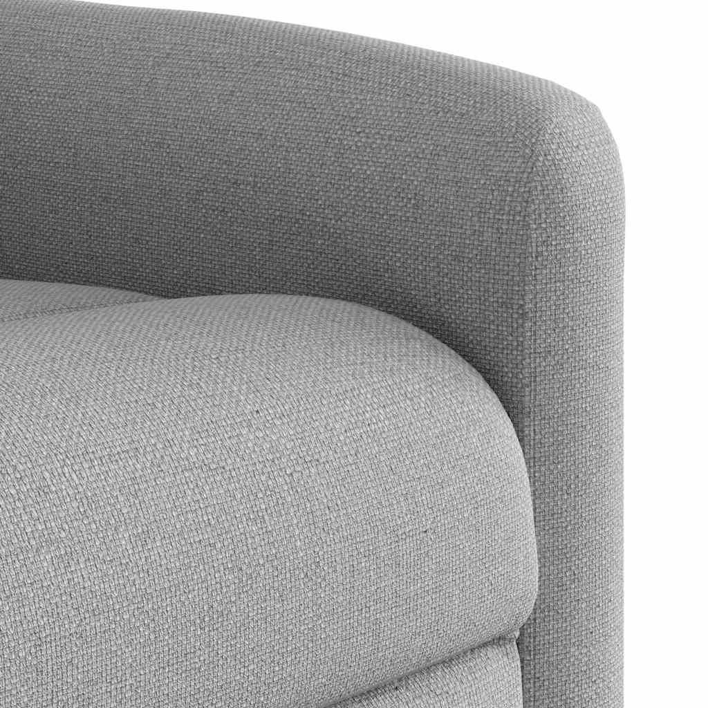 vidaXL Fauteuil releveur électrique gris nuage en tissu