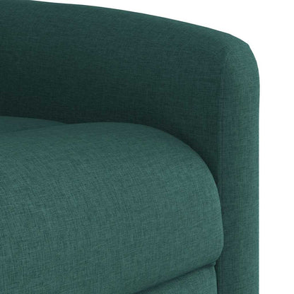 vidaXL Fauteuil de massage électrique releveur tissu vert foncé